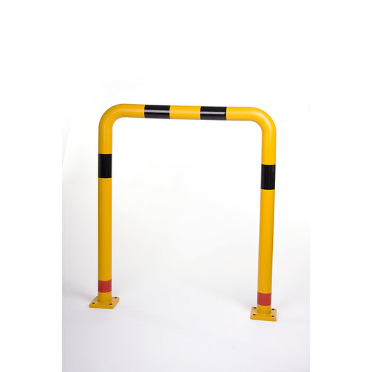 Crash protection bar, Ø 80 mm, made of polyurethane, HxW 1200 x 1000 mm.