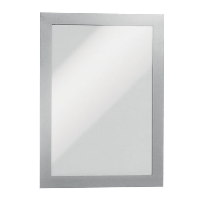 DURAFRAME® display frame, self adhesive, magnetic, for A5, silver frame, pack of 10.