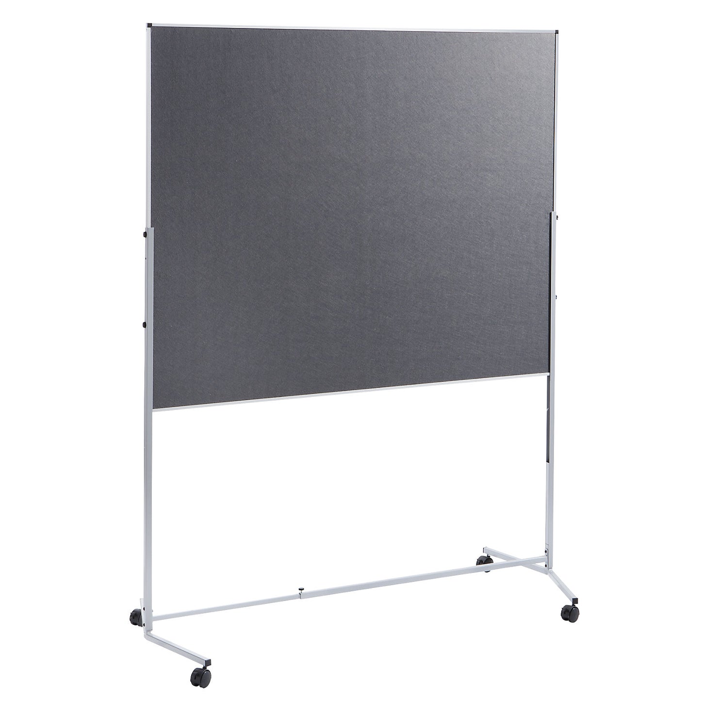 Presentation board, variable, felt coating on both sides, grey.