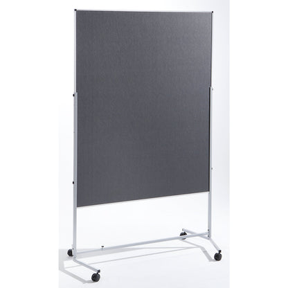 Presentation board, variable, felt coating on both sides, grey.