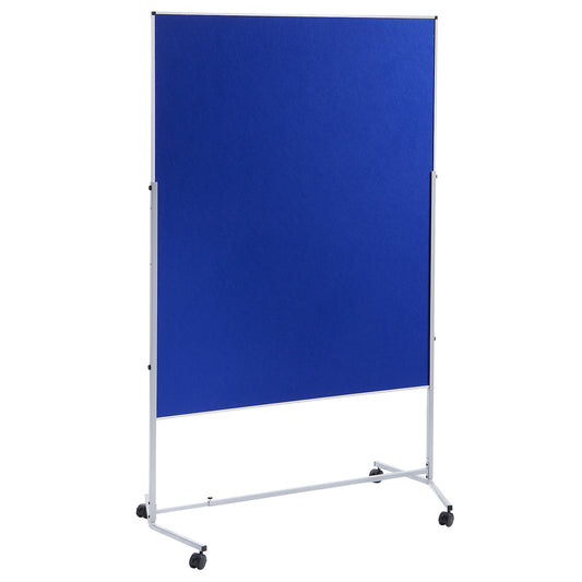 Presentation board, variable, felt coating on both sides, royal blue.