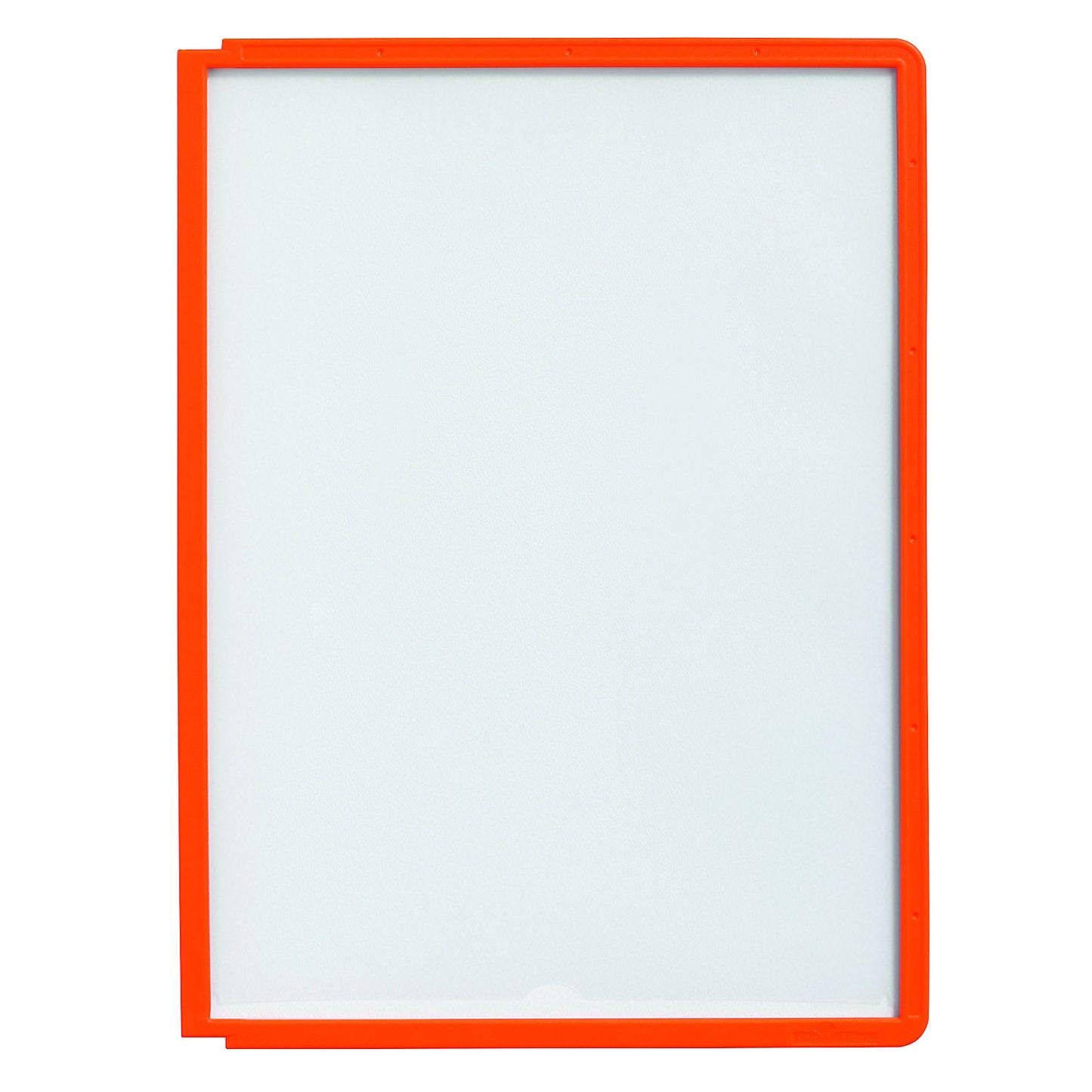 Clear view panel with profiled frame, for A4, pack of 10, orange.