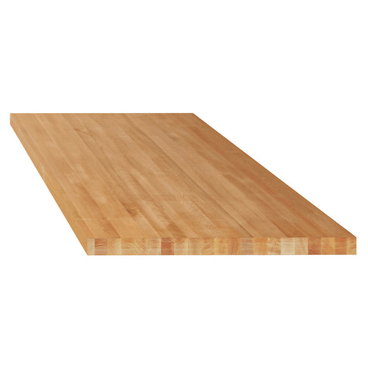 Worktop for modular workbench system, solid beech, WxD 2000 x 750 mm, thickness 40 mm.