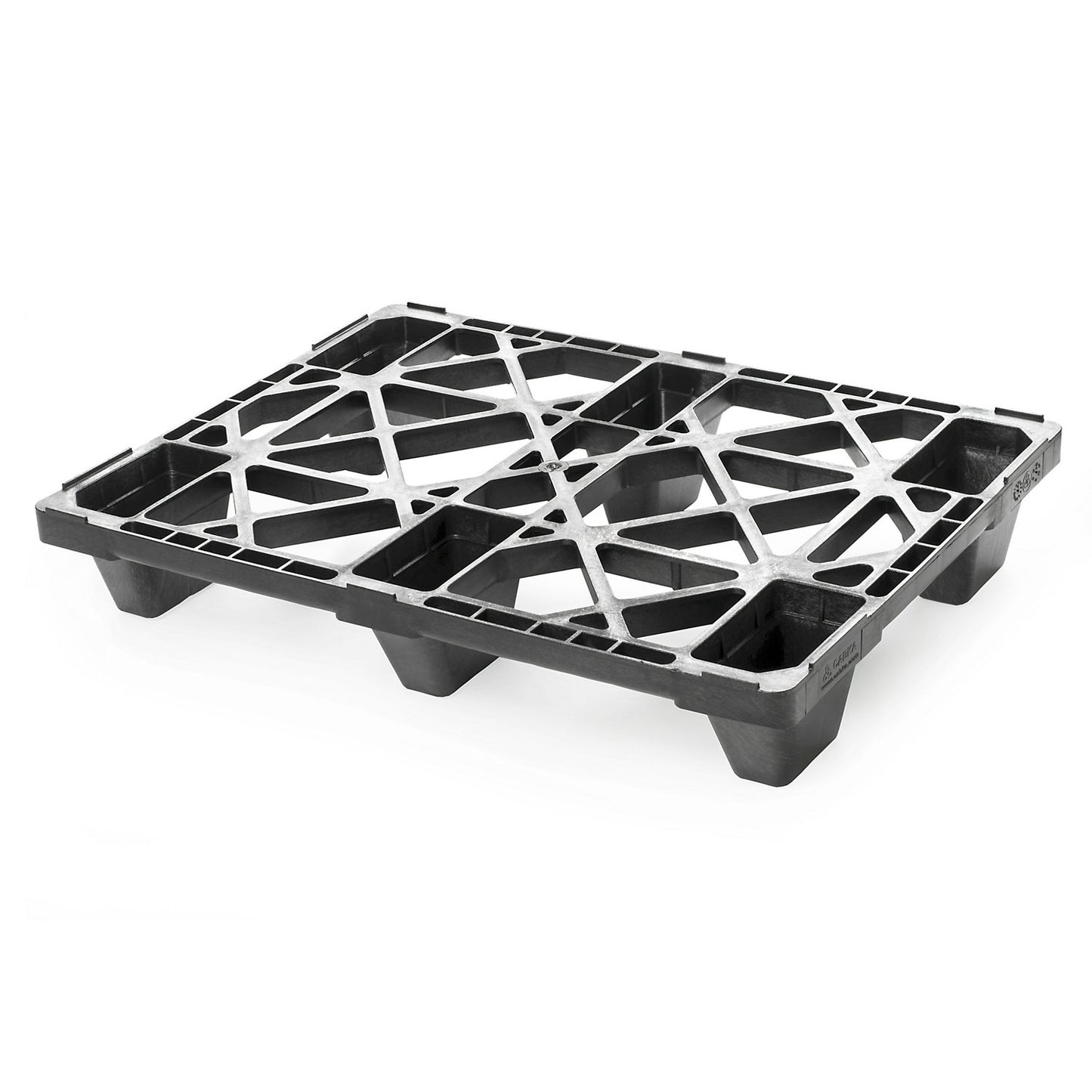 Display pallet made of plastic, LxW 800 x 600 mm, max. static load 2500 kg, pack of 10.