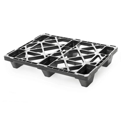 Display pallet made of plastic, LxW 800 x 600 mm, max. static load 2500 kg, pack of 10.