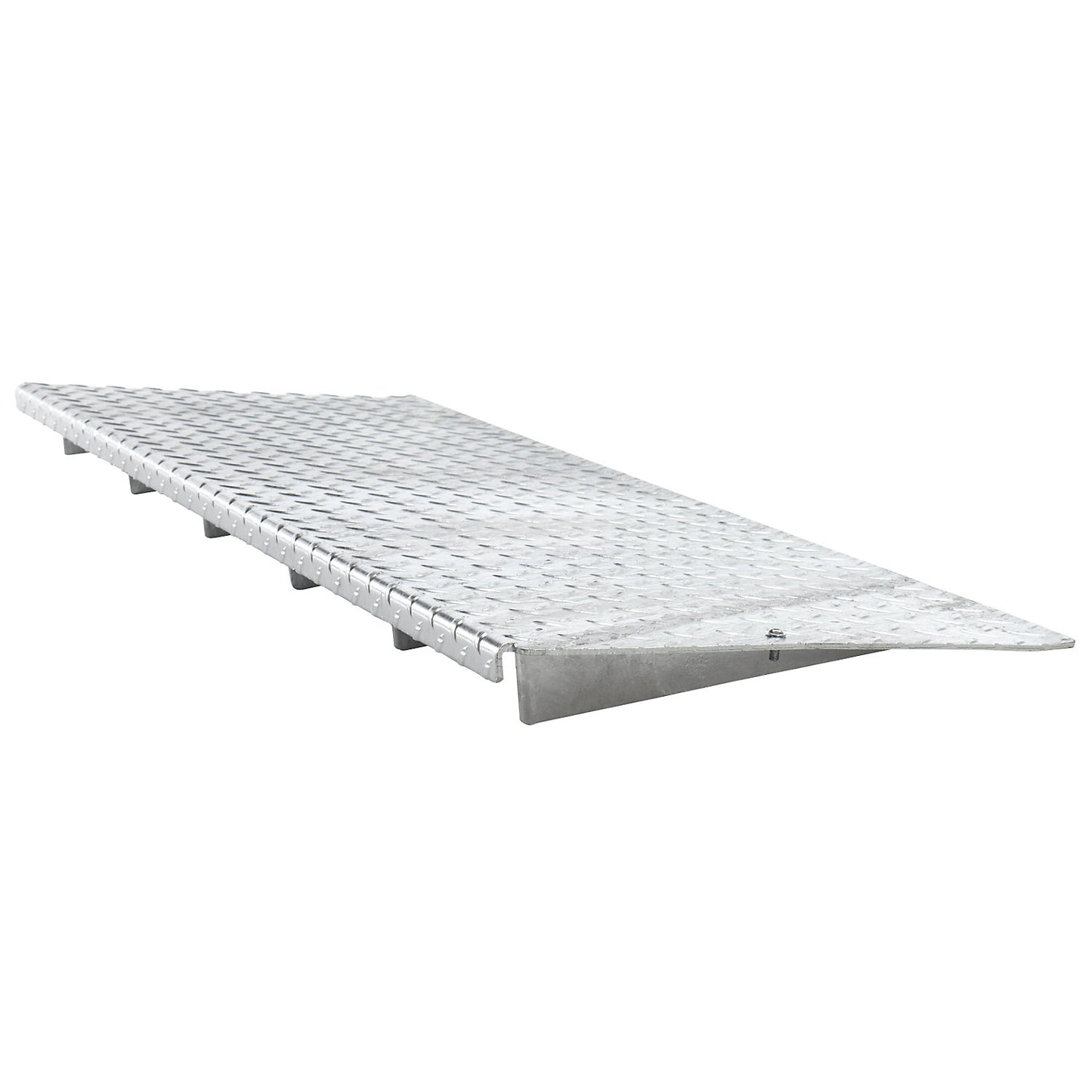 Ramp for low profile steel sump tray, depth 500 mm, max. wheel load 500 kg, width 1350 mm.