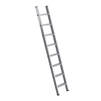 Lean to ladder with steps, width 350 mm, 8 steps, rail 58 x 25 mm.