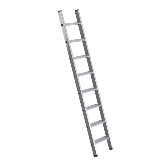 Lean to ladder with steps, width 350 mm, 8 steps, rail 58 x 25 mm.