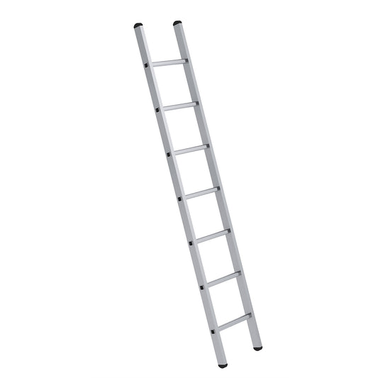 Lean to ladder with rungs, width 350 mm, rail 58 x 25 mm, 7 rungs.