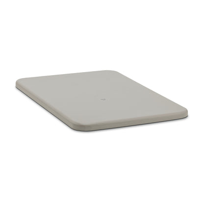 Flat lid, LxWxH 1200 x 800 x 40 mm, grey.