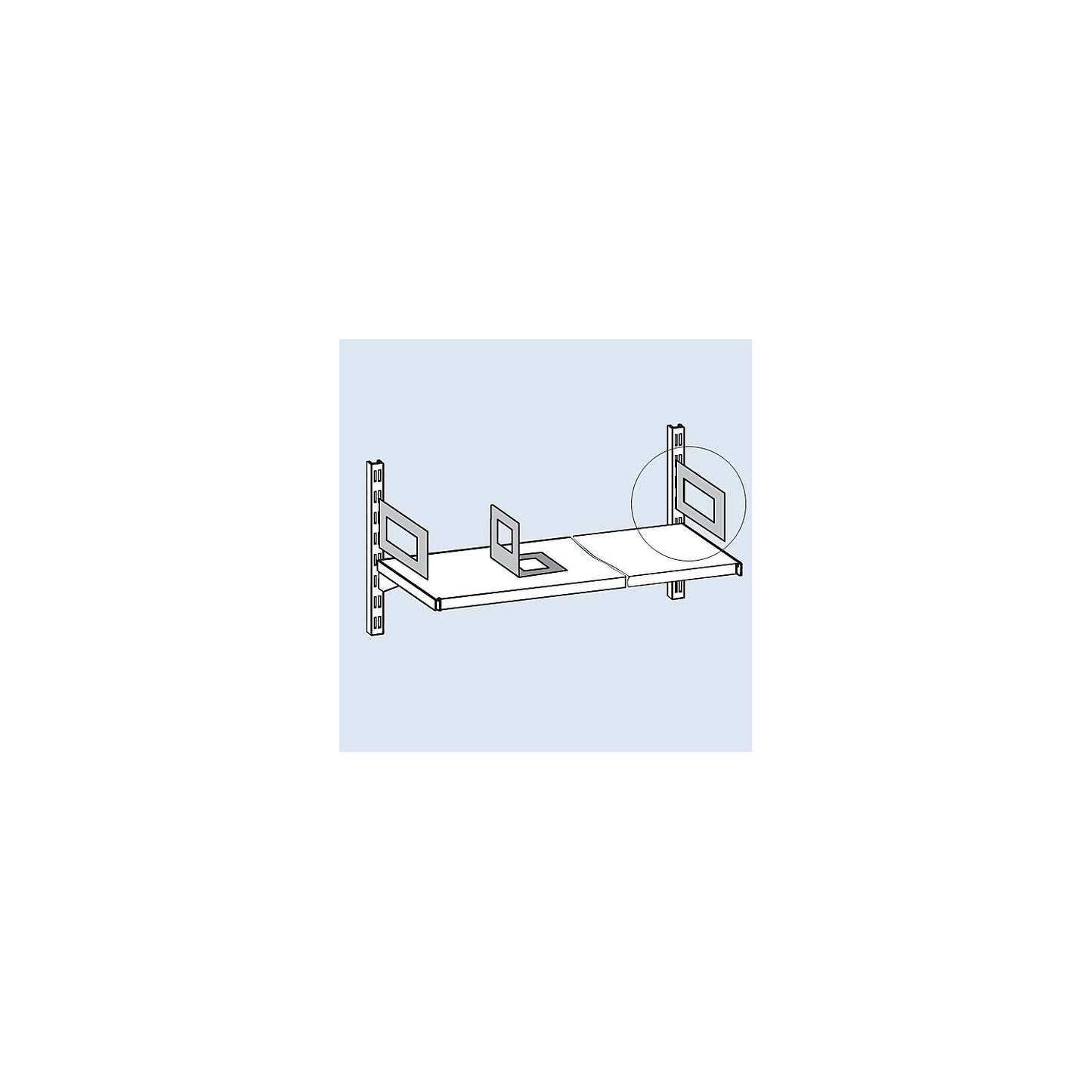 Book rest, sheet steel, light grey.