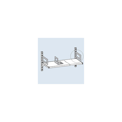 Book rest, sheet steel, light grey.