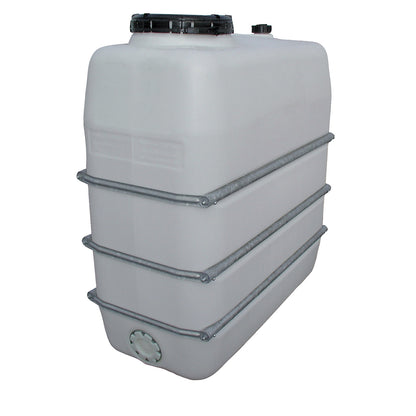 Compact tank, capacity 1500 l, PE suitable for foodstuffs.