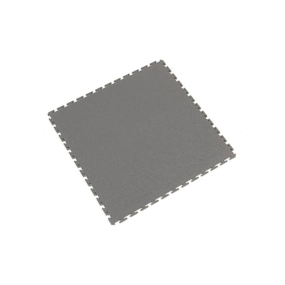 Tough-Lock PVC floor tiles, with structured surface, pack of 8, grey.