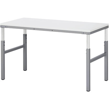 Workstation system, manual height adjustable from 650 - 1000 mm, standard table, WxD 1000 x 500 mm.