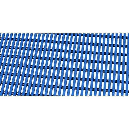 Floor mat for showers and changing rooms, soft PVC, 10 m roll, width 600 mm, blue.