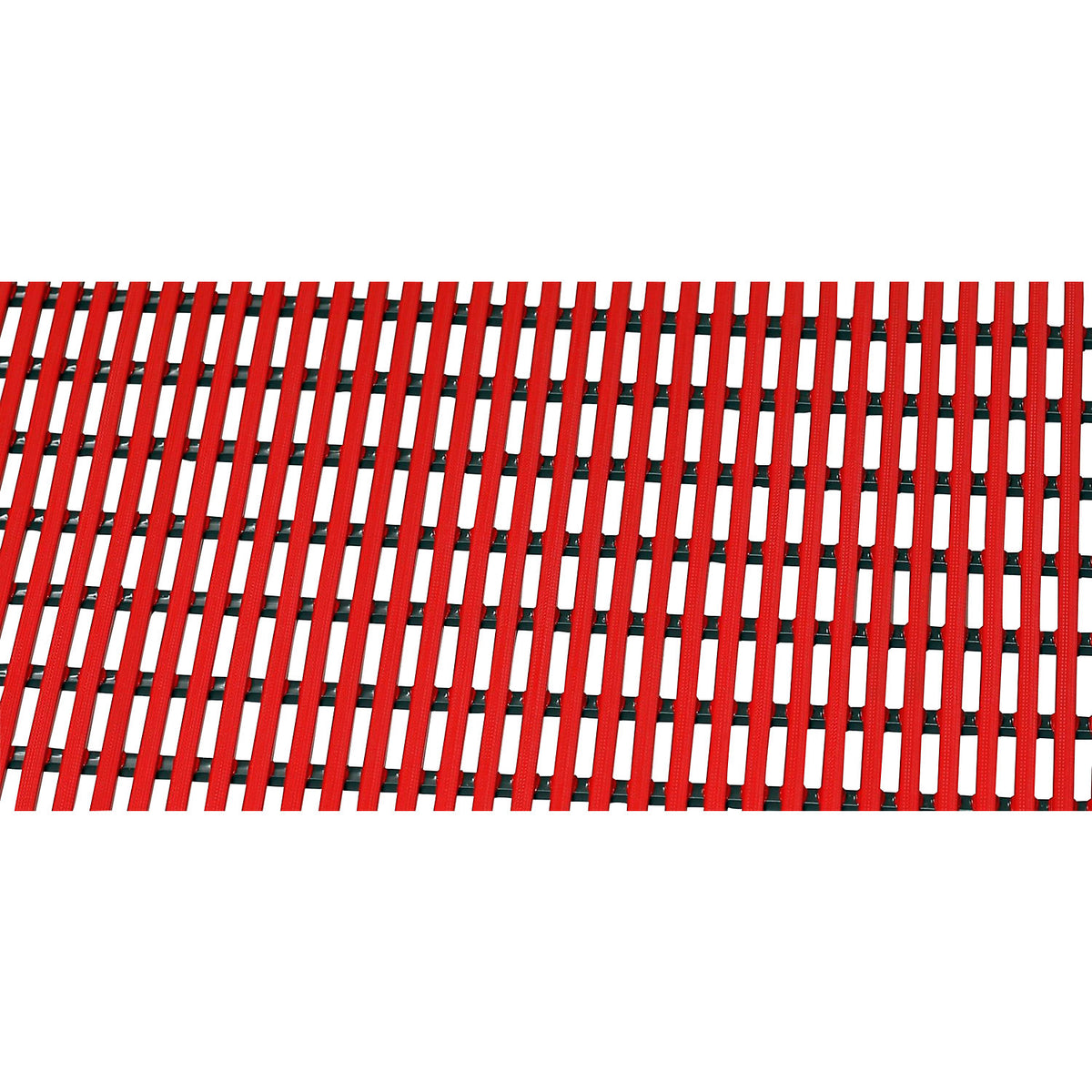 Floor mat for showers and changing rooms, soft PVC, 10 m roll, width 800 mm, red.