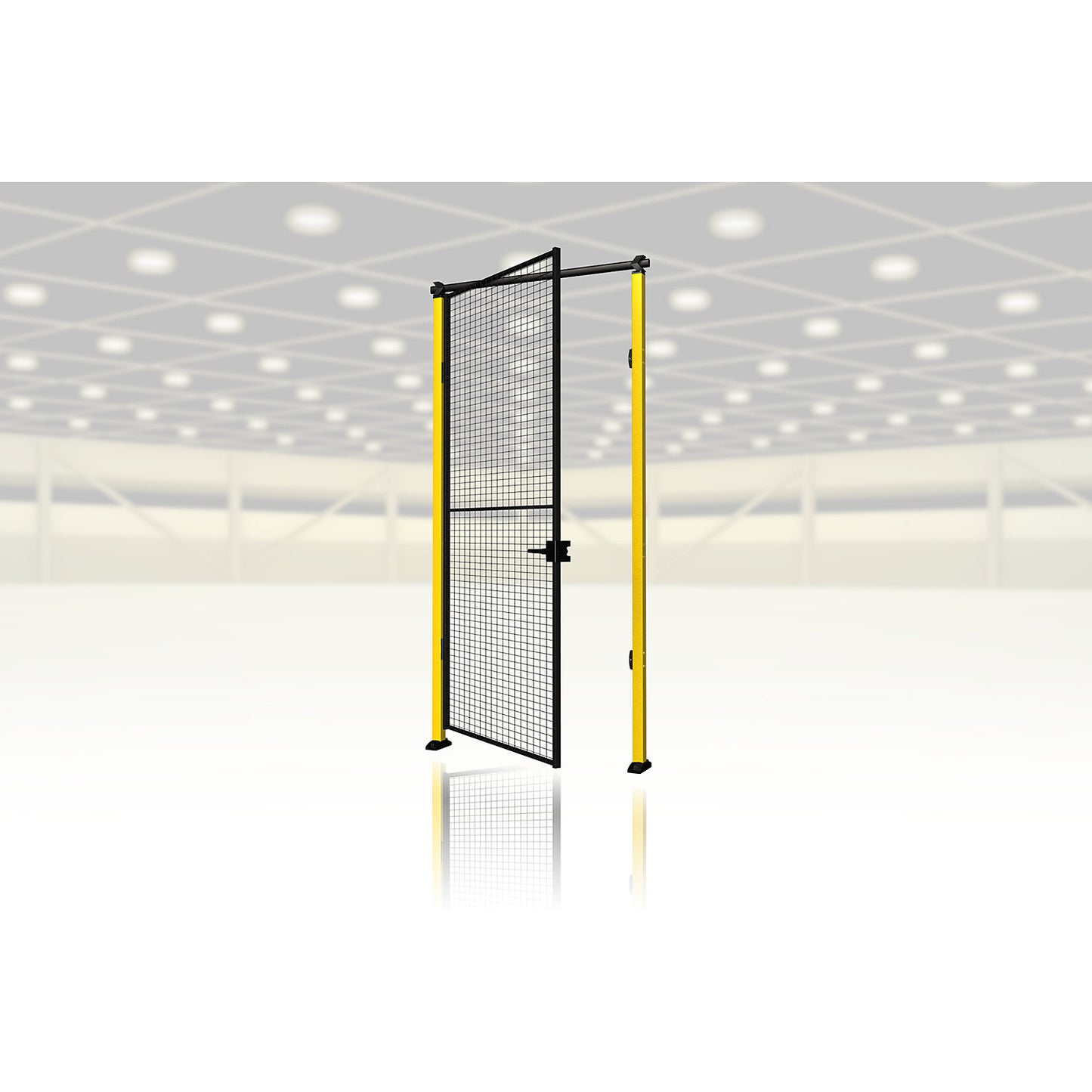 X-Guard door add-on kit (without door wall element, supports and locking mechanism), single door as hinged door, HxW 2500 x max. 1500 mm.