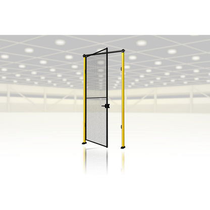 X-Guard door add-on kit (without door wall element, supports and locking mechanism), single door as hinged door, HxW 2500 x max. 1500 mm.