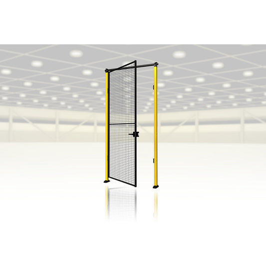 X-Guard door add-on kit (without door wall element, supports and locking mechanism), single door as hinged door, HxW 2500 x max. 1500 mm.