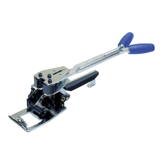 Tensioning and sealing tool for PP strapping, manual, standard combination tensioner, for strap width 16 mm.