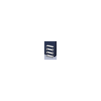 Bolt-together shelving, light duty, double-sided, HxWxD 1500 x 1000 x 400 mm, zinc plated, standard shelf unit.