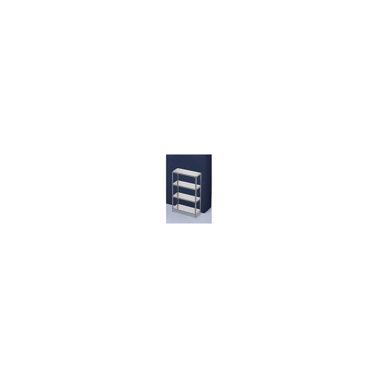 Bolt-together shelving, light duty, double-sided, HxWxD 1500 x 1000 x 400 mm, zinc plated, standard shelf unit.