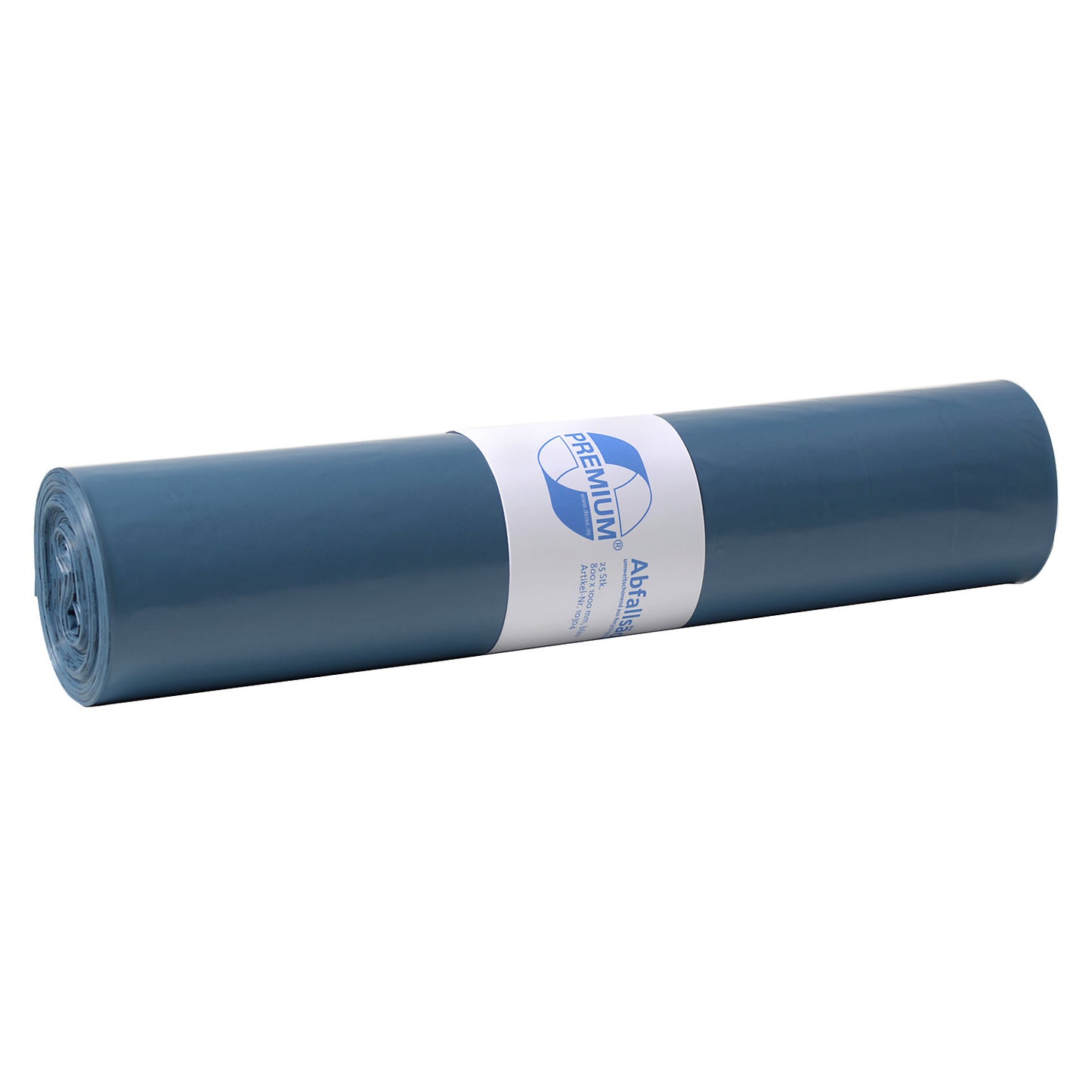 Waste sacks, LDPE, 120 l, 40 µm, WxL 800 x 1000 mm, pack of 250, blue.