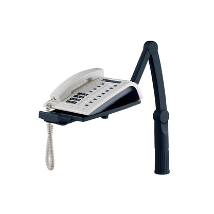 Telephone swivel arm, rotates 360°, black.