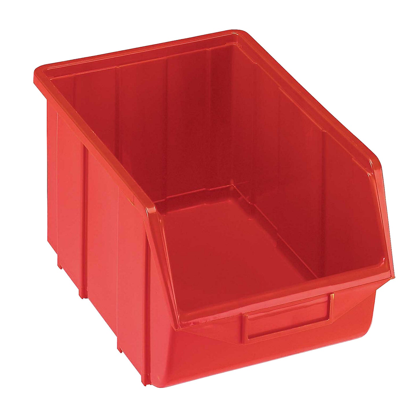 Open fronted storage bin made of polypropylene, LxWxH 355 x 220 x 167 mm, red, pack of 10.