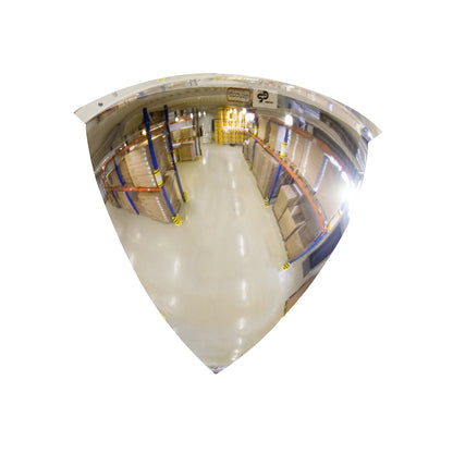 Panoramic mirror, 90° viewing angle, Ø 800 mm.