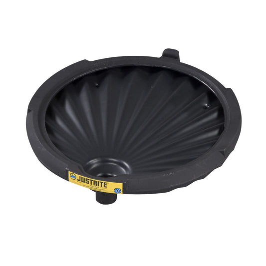 PE drum funnel, for corrosive, non-flammable liquids, without flame trap.