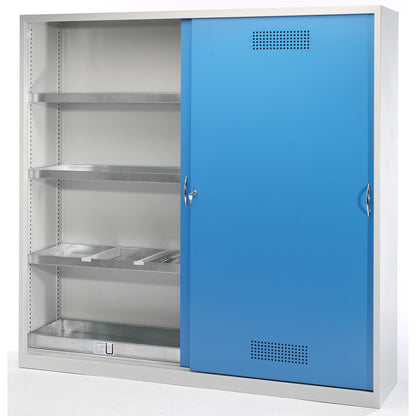 Environmental cupboard, XL sliding door cupboard, 6 tray shelves, HxWxD 1950 x 2000 x 500 mm.