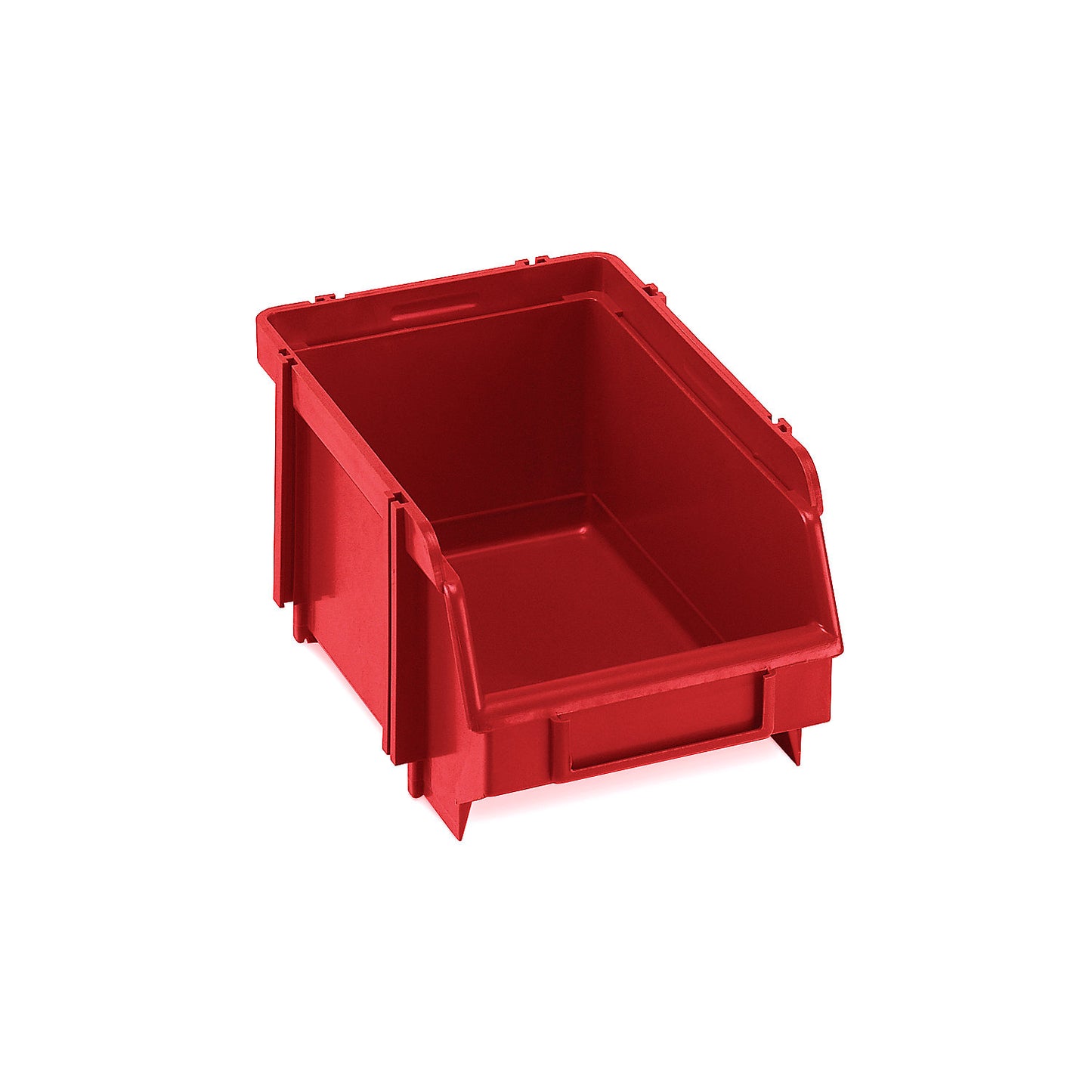 Open fronted storage bin, self-supporting, LxWxH 165 x 104 x 76 mm, pack of 60, red, pack of 60.