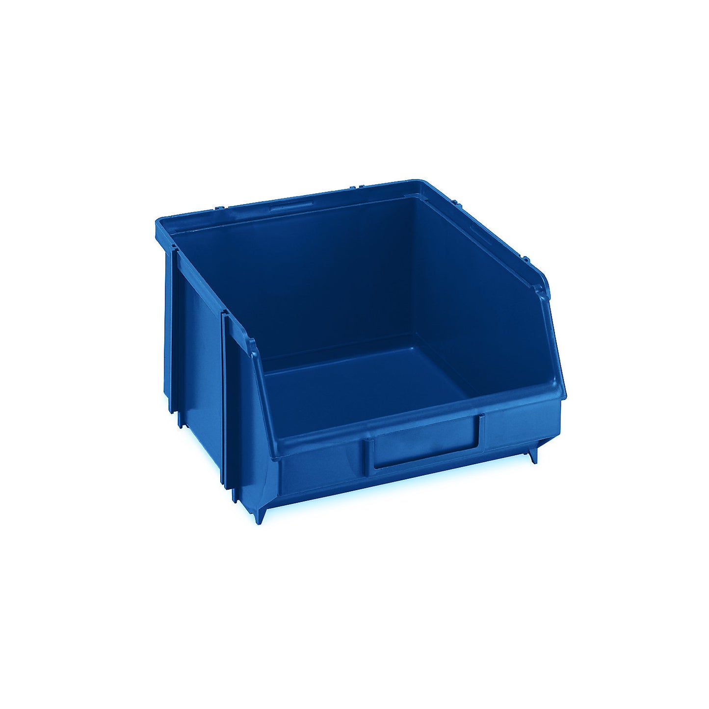 Open fronted storage bin, self-supporting, LxWxH 234 x 218 x 129 mm, pack of 16, blue, pack of 16.