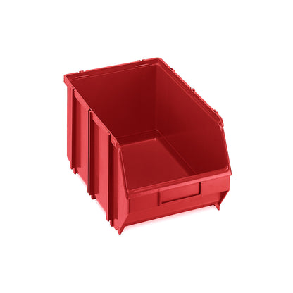 Open fronted storage bin, self-supporting, LxWxH 341 x 210 x 167 mm, pack of 10, red, pack of 10.