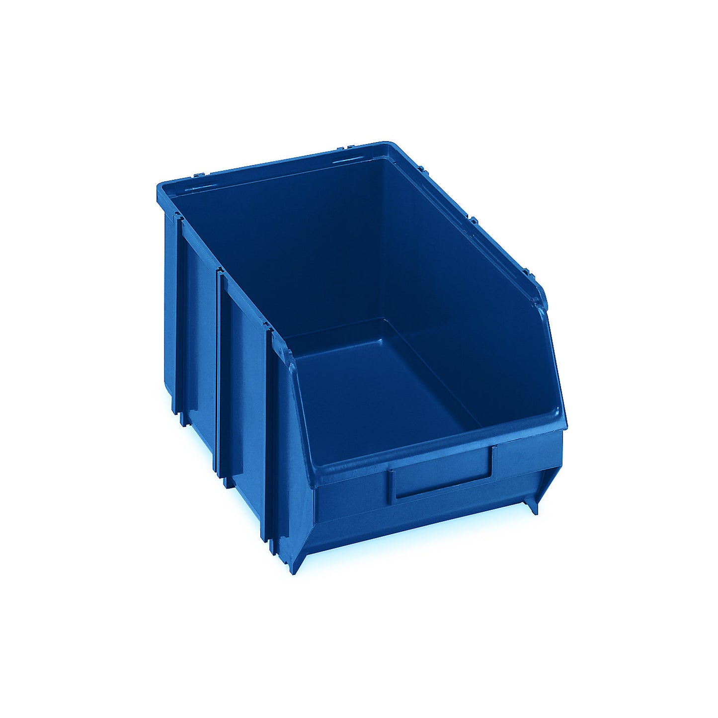 Open fronted storage bin, self-supporting, LxWxH 341 x 210 x 167 mm, pack of 10, blue, pack of 10.