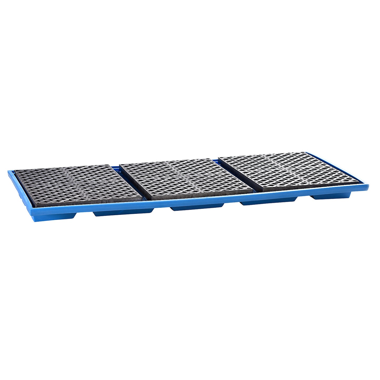 Hook-in sump tray, made of polyethylene, LxH 2680 x 180 mm, PE grate.