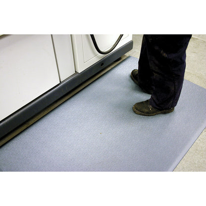 Orthomat® anti-fatigue matting, PVC with hammer tone effect, 900 mm x per m, grey.