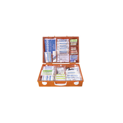 SPECIAL first aid case, adapted to occupational hazards, contents to DIN 13157, administration.