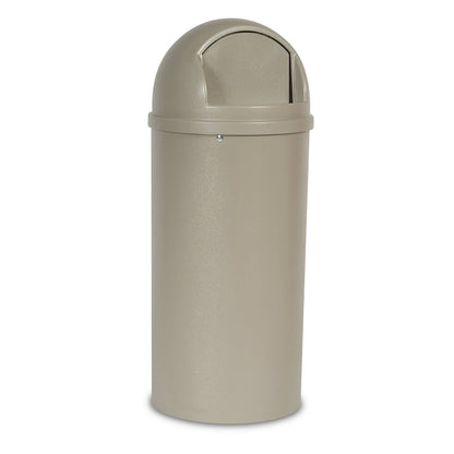 Waste collector (PE), fire preventing, capacity 57 l, HxØ 930 x 390 mm, beige.