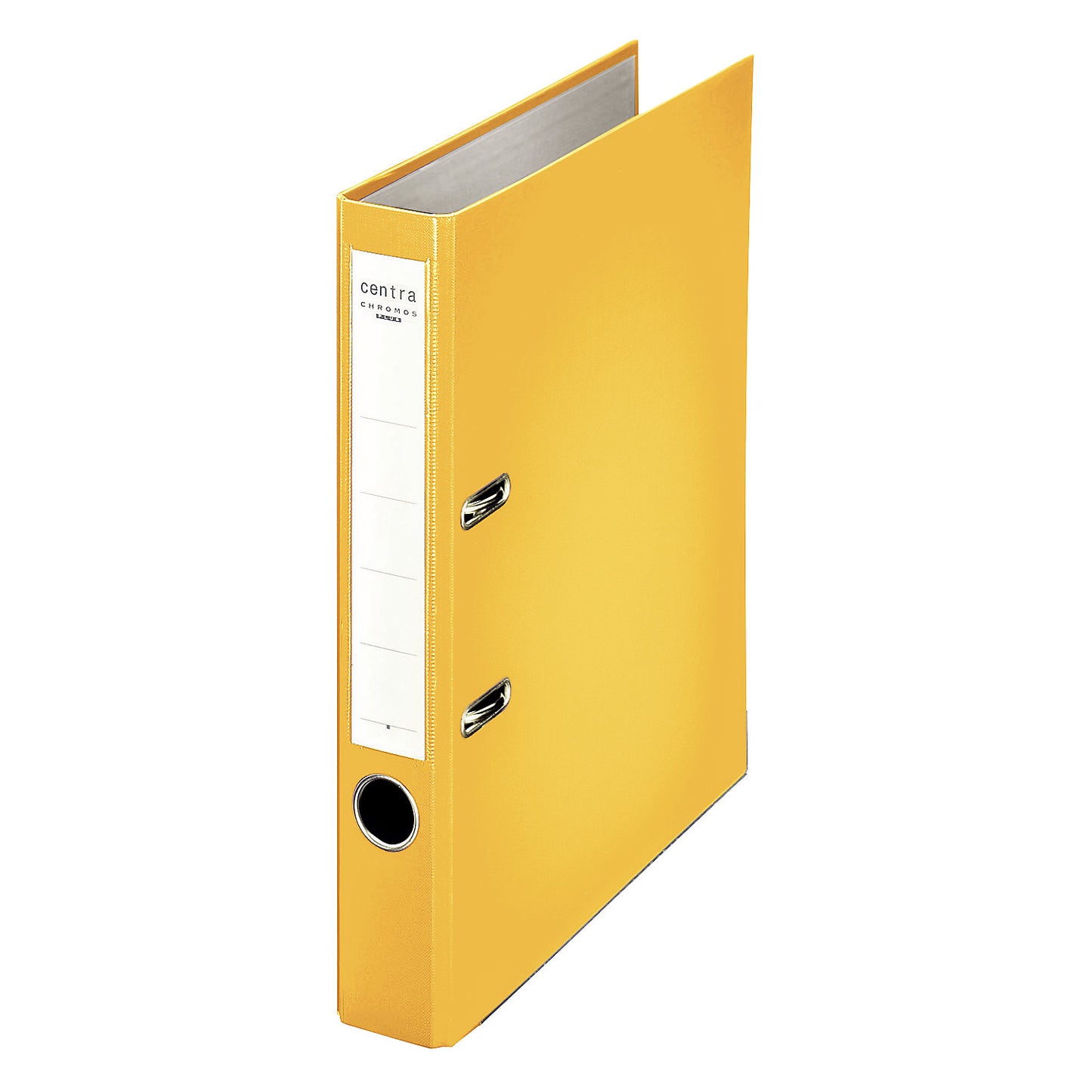 A4 folder with plastic surface, spine width 55 mm, pack of 25, yellow.