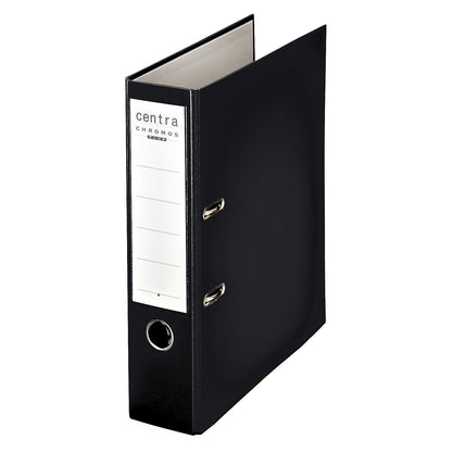 A4 folder with plastic surface, spine width 80 mm, pack of 20, black.