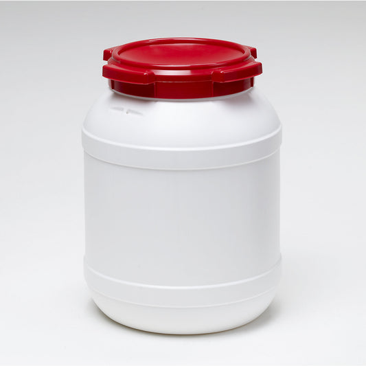 Wide neck drum, capacity 26 l, 1+ items.