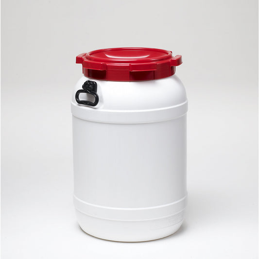 Wide neck drum, capacity 68 l, 1+ items.