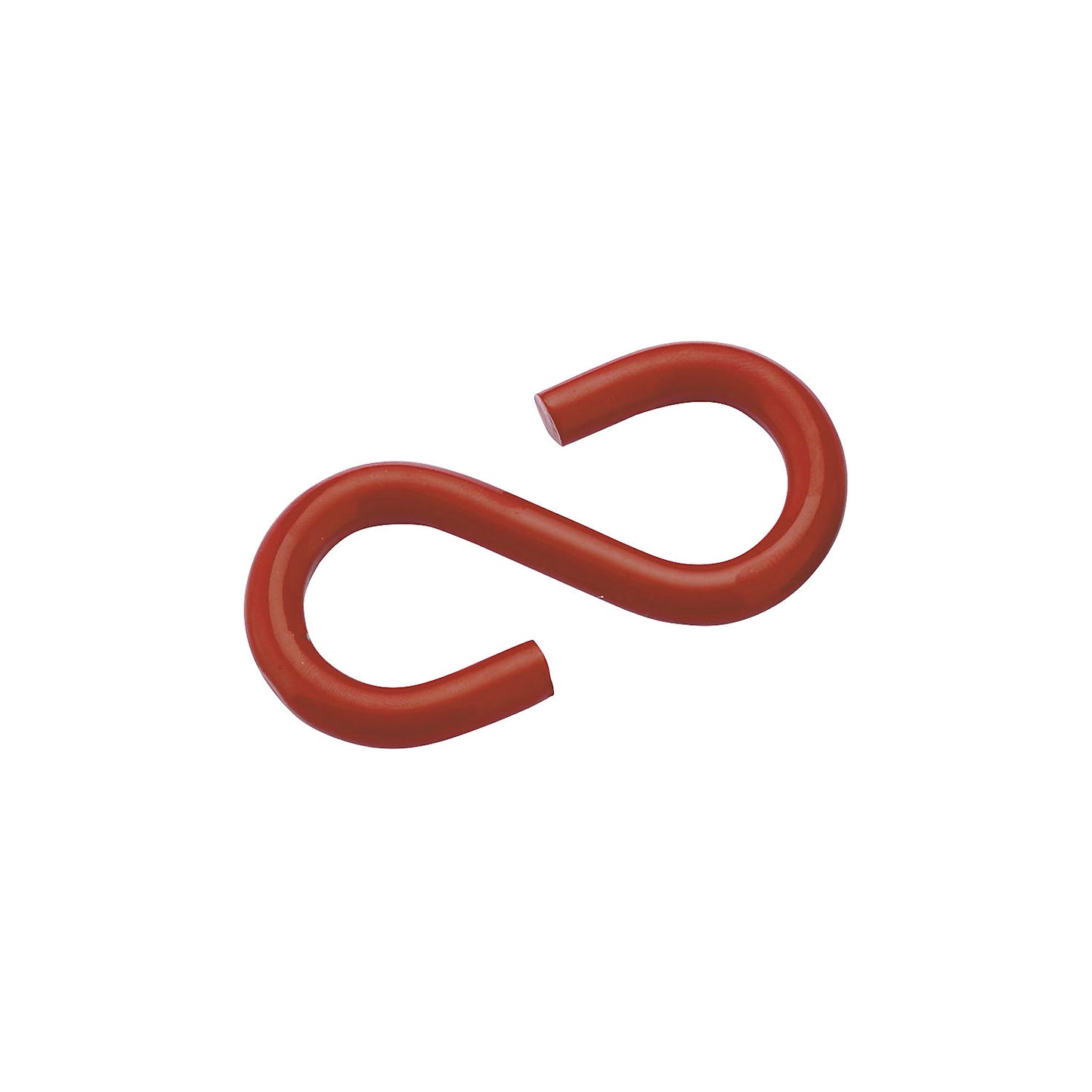 Suspension hook, plastic coated steel, pack of 10, red.