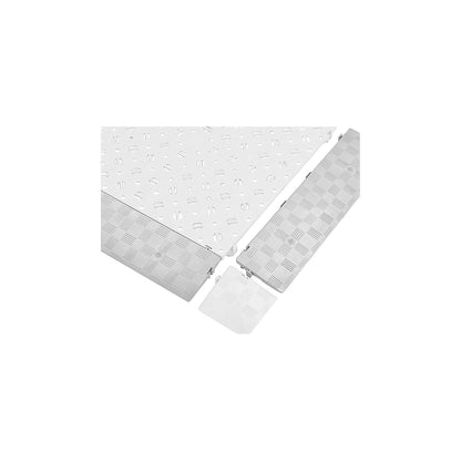 Border edges, pack of 4, LxWxH 500 x 120 x 25 mm, light grey.
