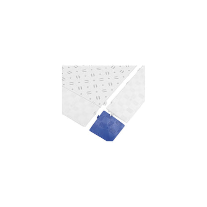 Corner elements, pack of 4, LxWxH 120 x 120 x 25 mm, blue.