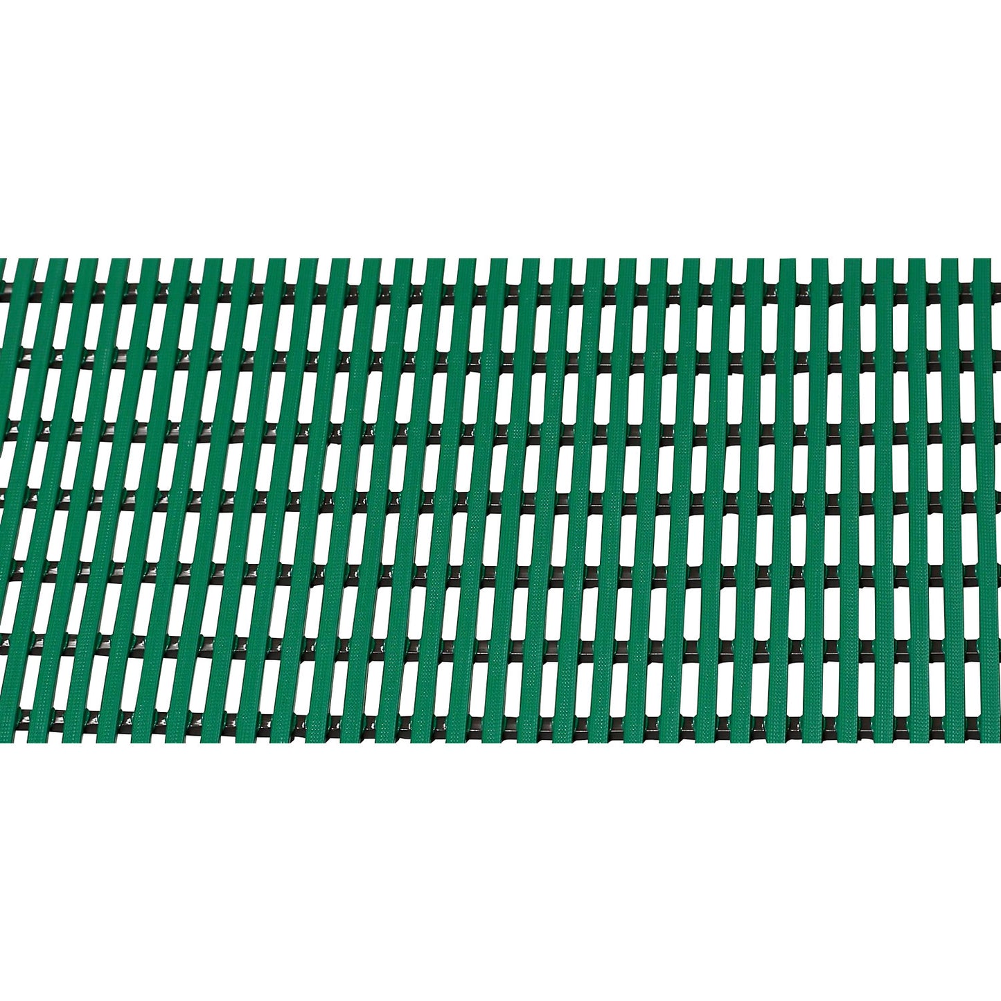 Floor mat for showers and changing rooms, soft PVC, 10 m roll, width 1000 mm, green.