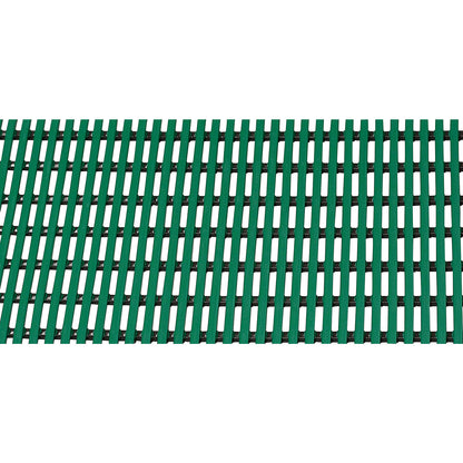 Floor mat for showers and changing rooms, PVC non-rigid, per metre, width 1000 mm, green.
